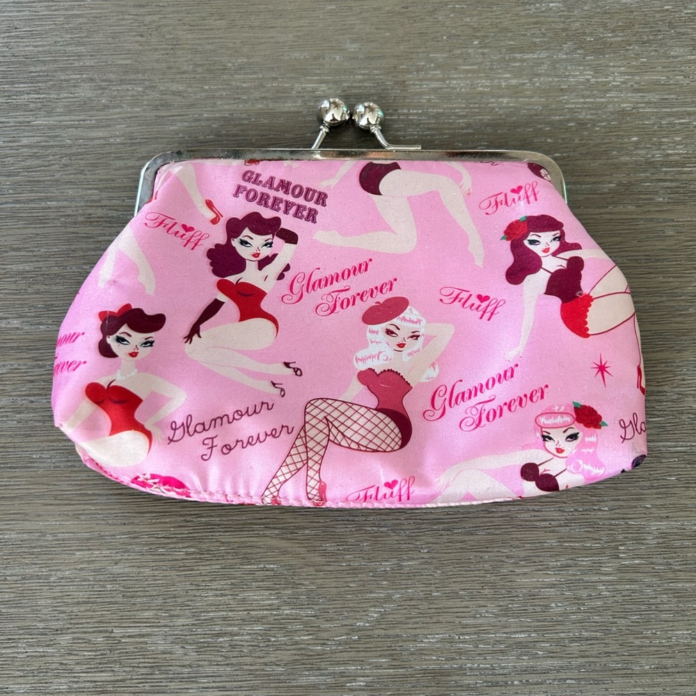 Fluff Large Satin Coin Purse